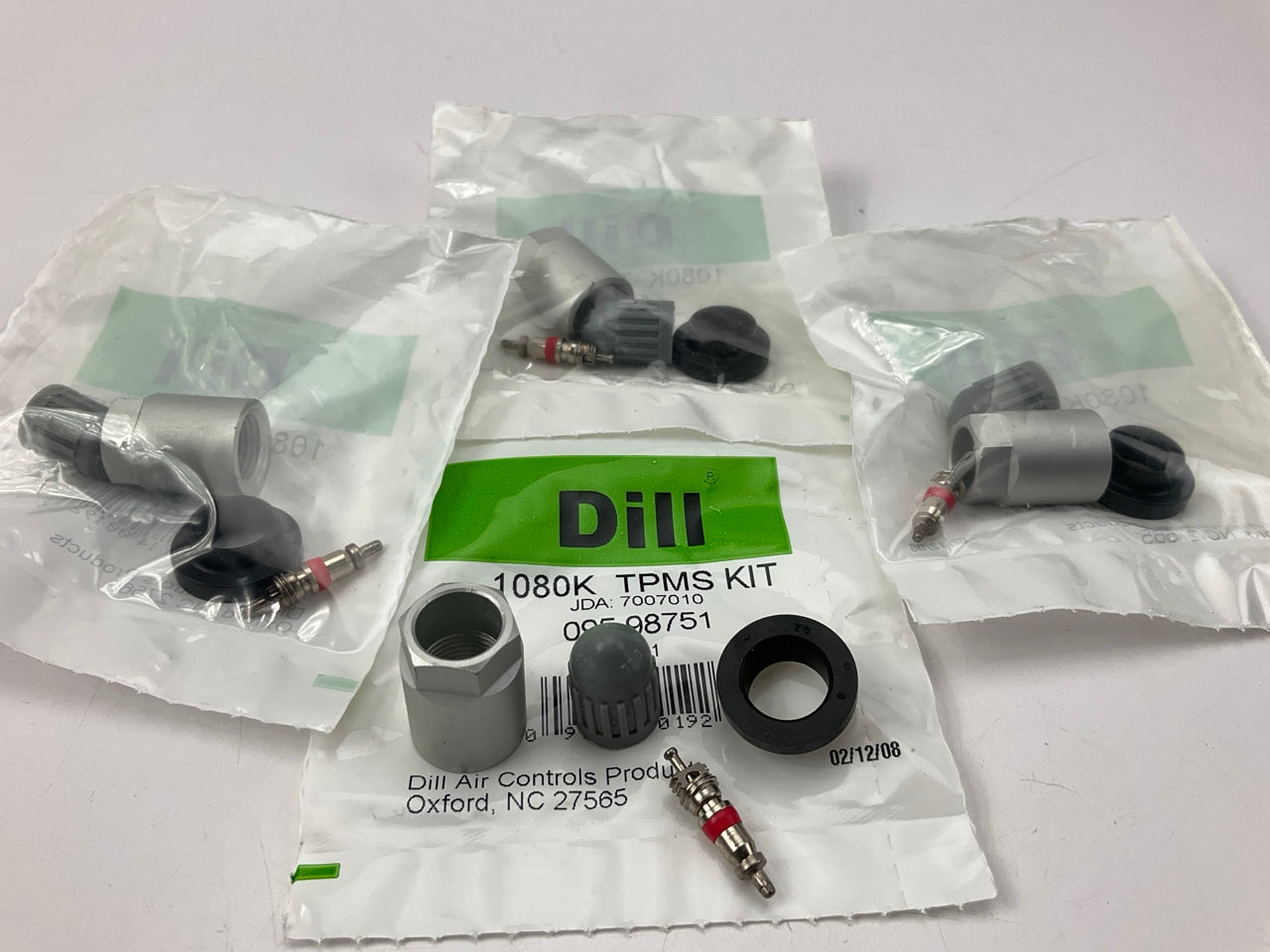 (4) Dill 1080K TPMS Tire Pressure Monitor Sensor Service Kit
