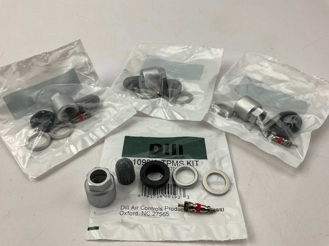 (4) Dill 1090K TPMS Tire Pressure Monitor Sensor Service Kit