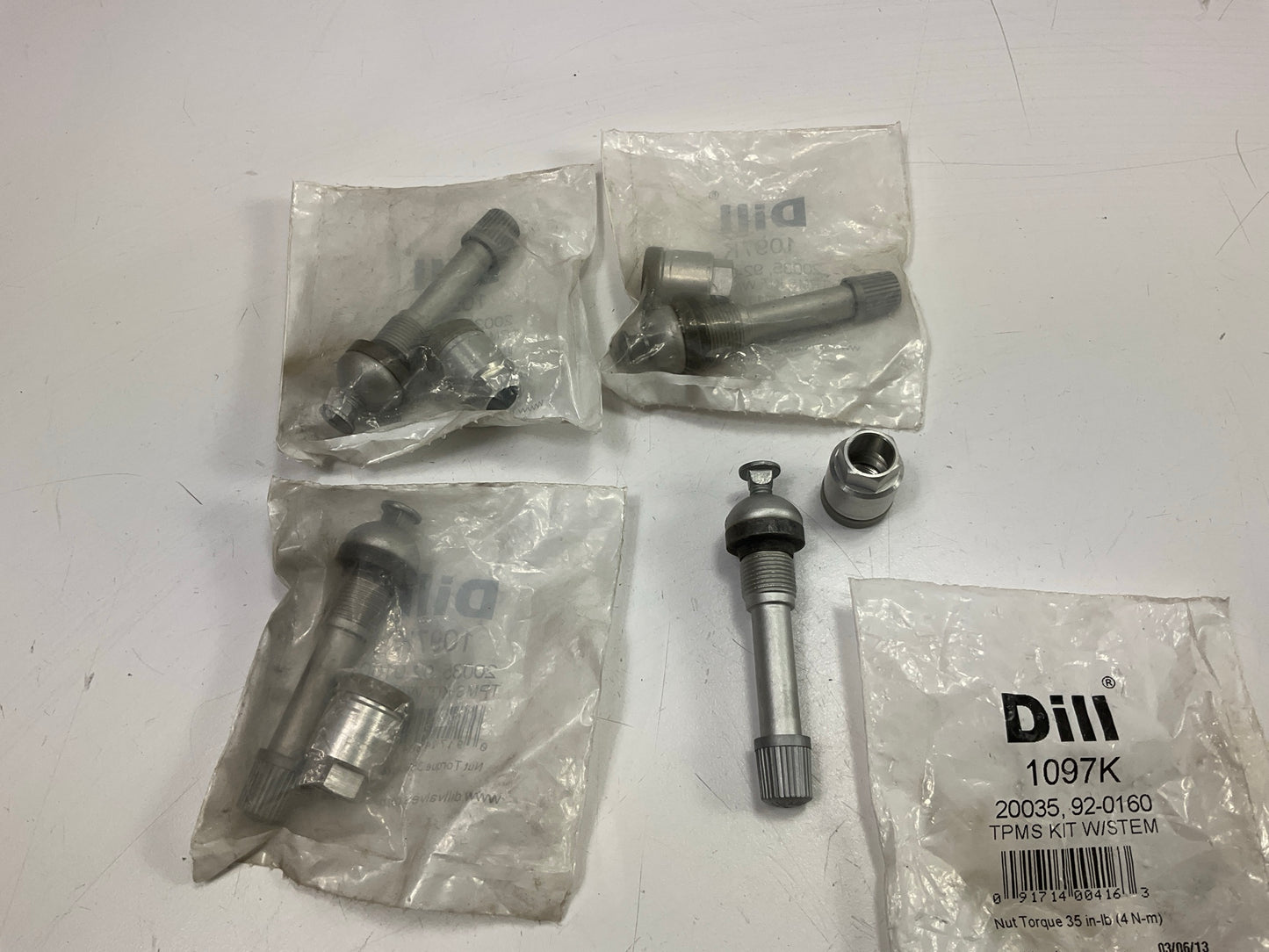 (4) Dill 1097K TPMS Valve Stem Kits