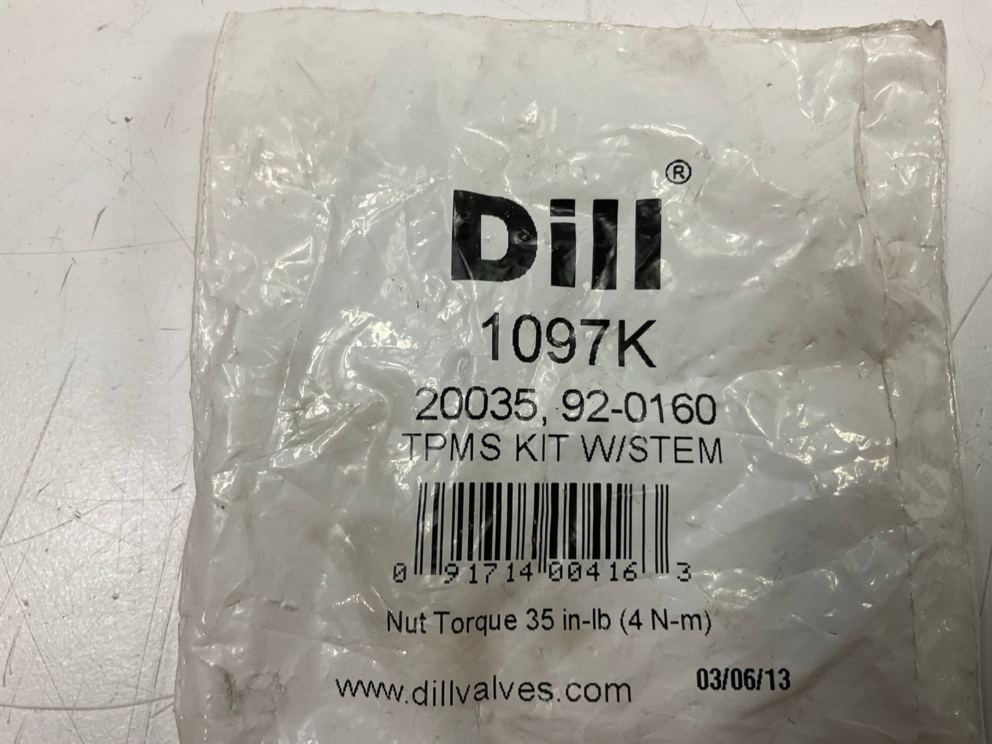 (4) Dill 1097K TPMS Valve Stem Kits