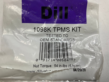 (4) Dill 1098K TPMS Tire Pressure Monitor Sensor Service Kit