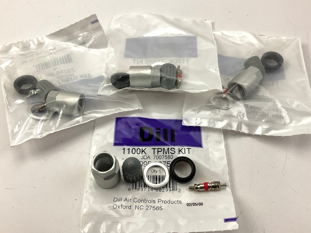 (4) Dill 1100K TPMS Tire Pressure Monitor Sensor Service Kit