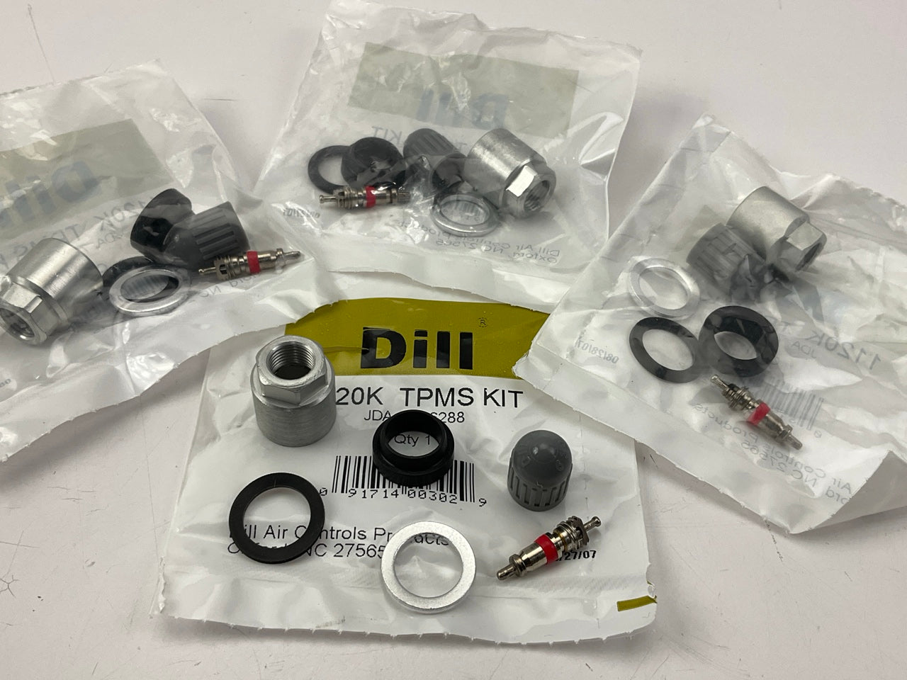 (4) Dill 1120K TPMS Tire Pressure Monitor Sensor Service Kit