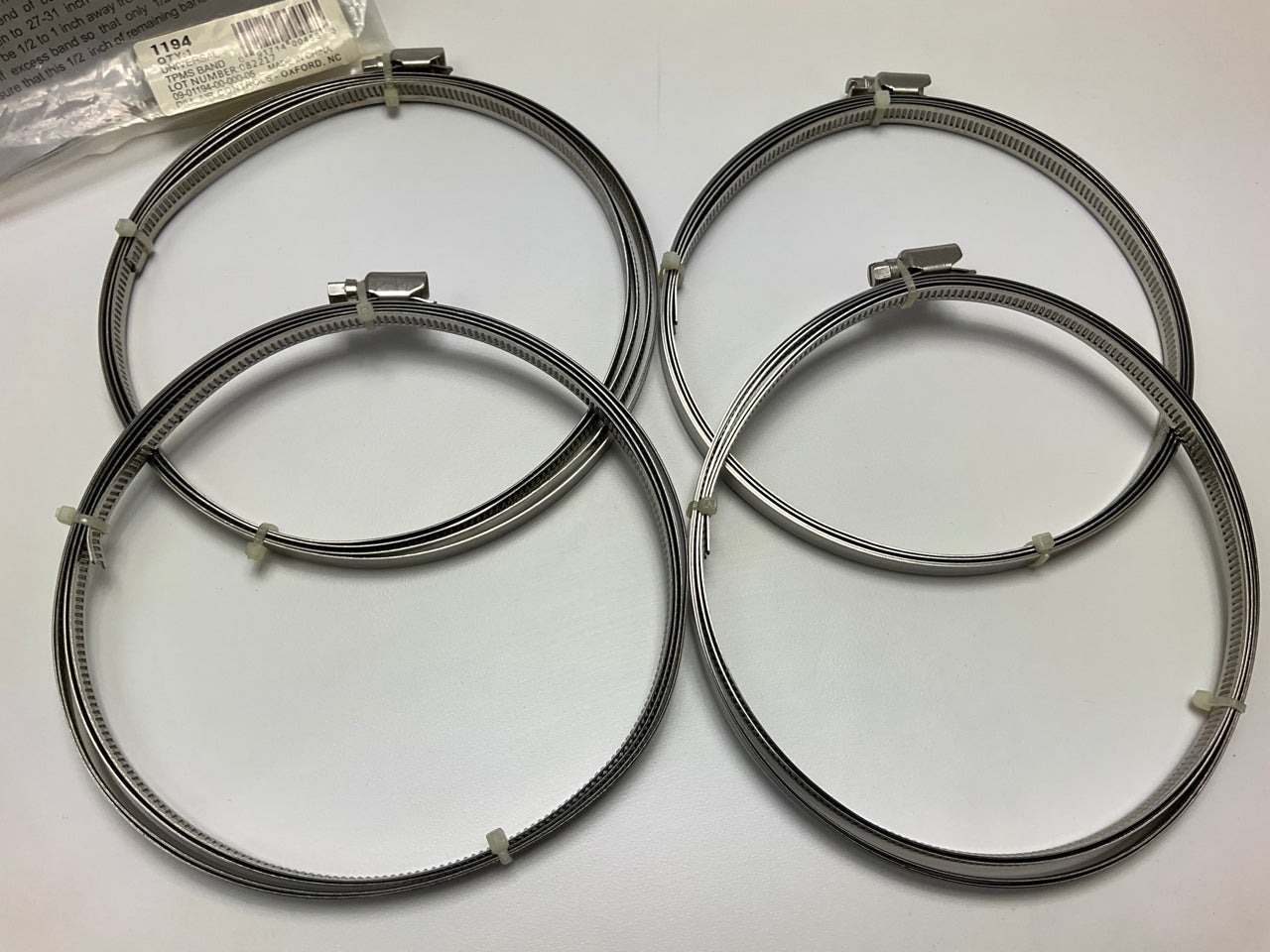 (4) Dill 1194 Tire Pressure Monitoring System (TPMS) Sensor Mounting Bands