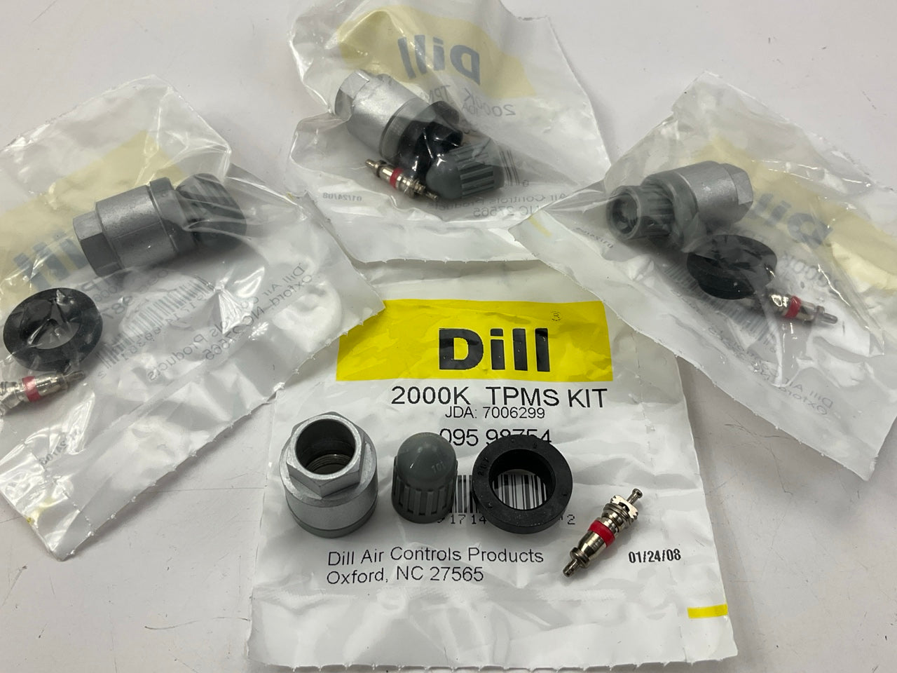 (4) Dill 2000K TPMS Tire Pressure Monitor Sensor Service Kit