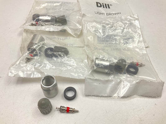 (4) Dill 2010K TPMS Tire Pressure Monitor Sensor Valve Stem Service Kits