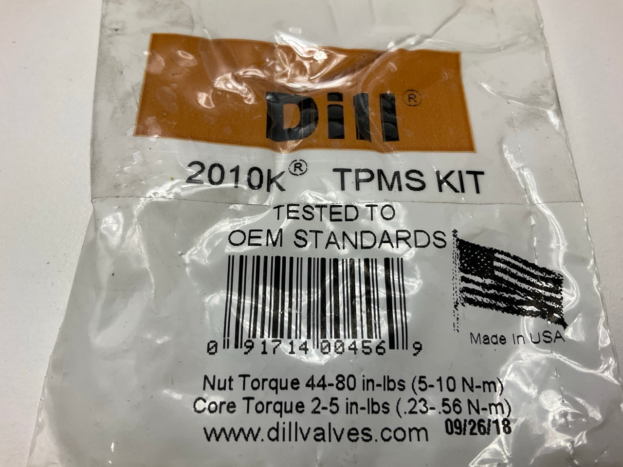 Dill 2010K TPMS Tire Pressure Monitor Sensor Valve Stem Service Kit