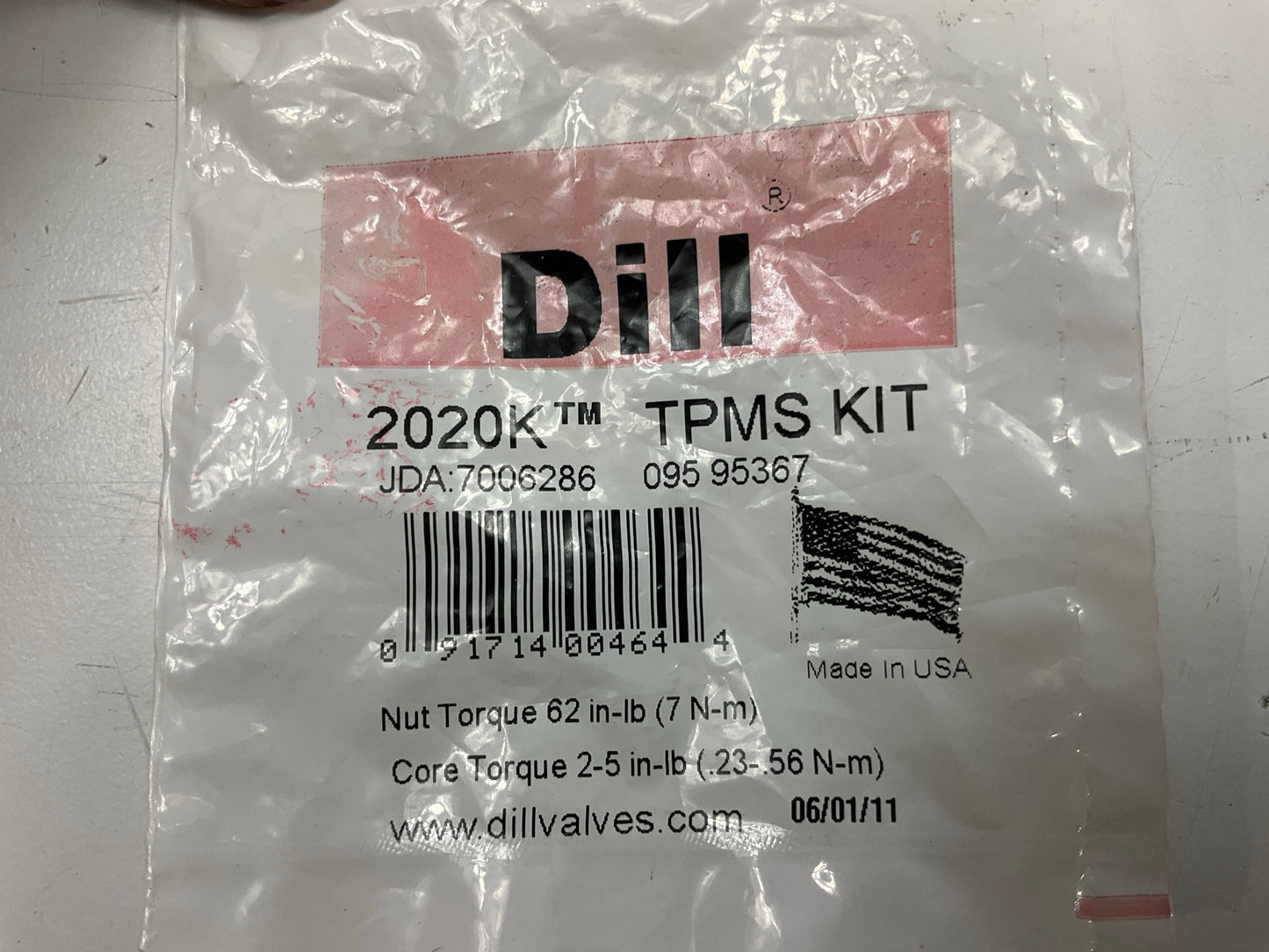 (4) Dill 2020K TPMS Tire Pressure Monitor Sensor Service Kit