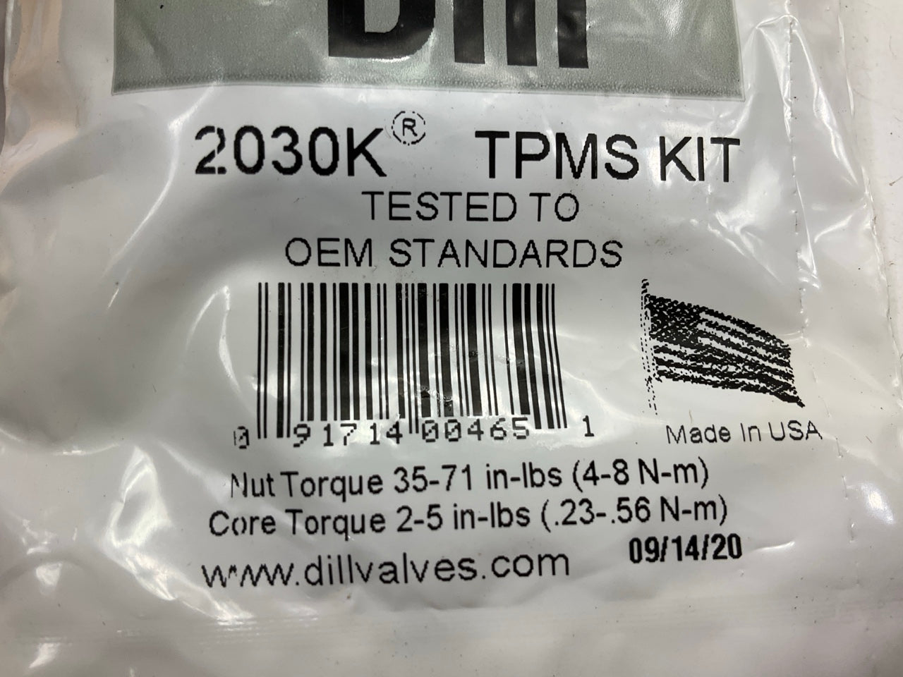 (4) Dill 2030K TPMS Tire Pressure Monitor Sensor Service Kits