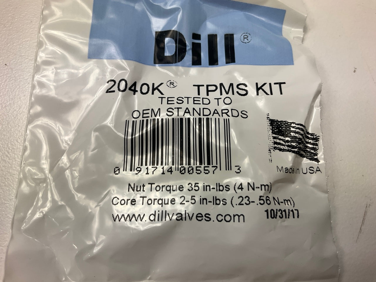 (4) Dill 2040K TPMS Tire Pressure Monitor Sensor Service Kit