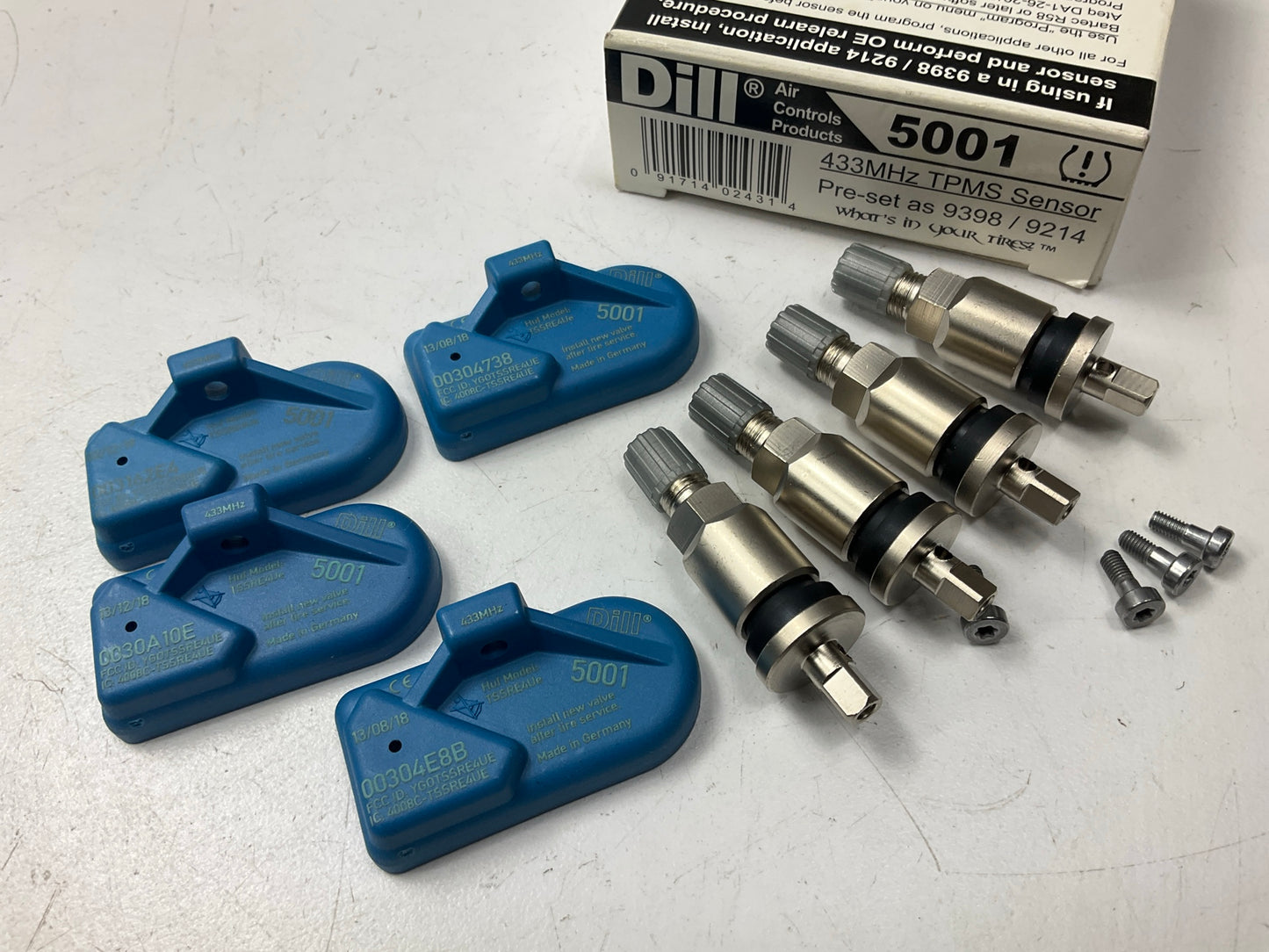 (4) Dill 5001 TPMS Tire Pressure Monitor Sensor