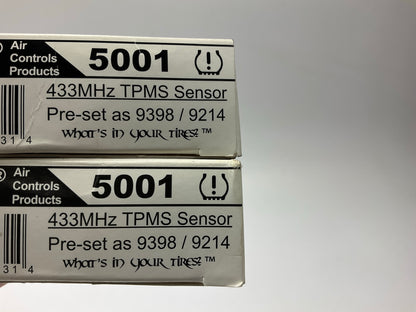 (4) Dill 5001 TPMS Tire Pressure Monitor Sensor