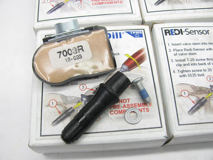 (4) Dill 7003-R TPMS Tire Pressure Monitor Sensors