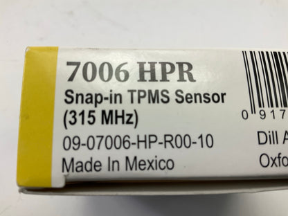 Dill 7006HPR 315MHz Redi TPMS Tire Pressure Monitor Sensor With Rubber Valve