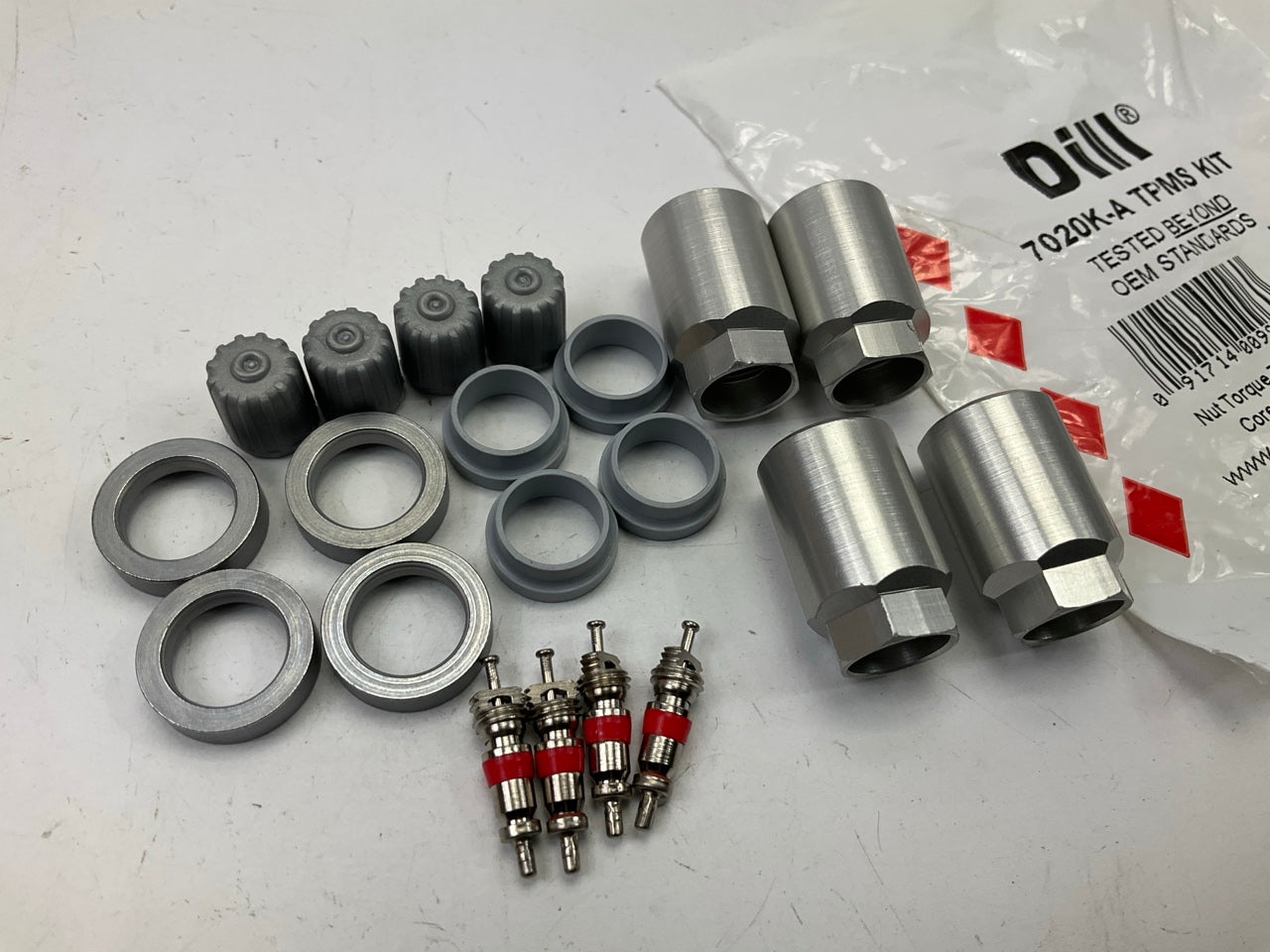 (4) Dill 7020K TPMS Tire Pressure Monitor Sensor Service Kit