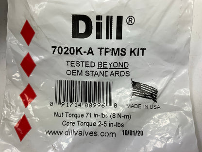 (4) Dill 7020K TPMS Tire Pressure Monitor Sensor Service Kit