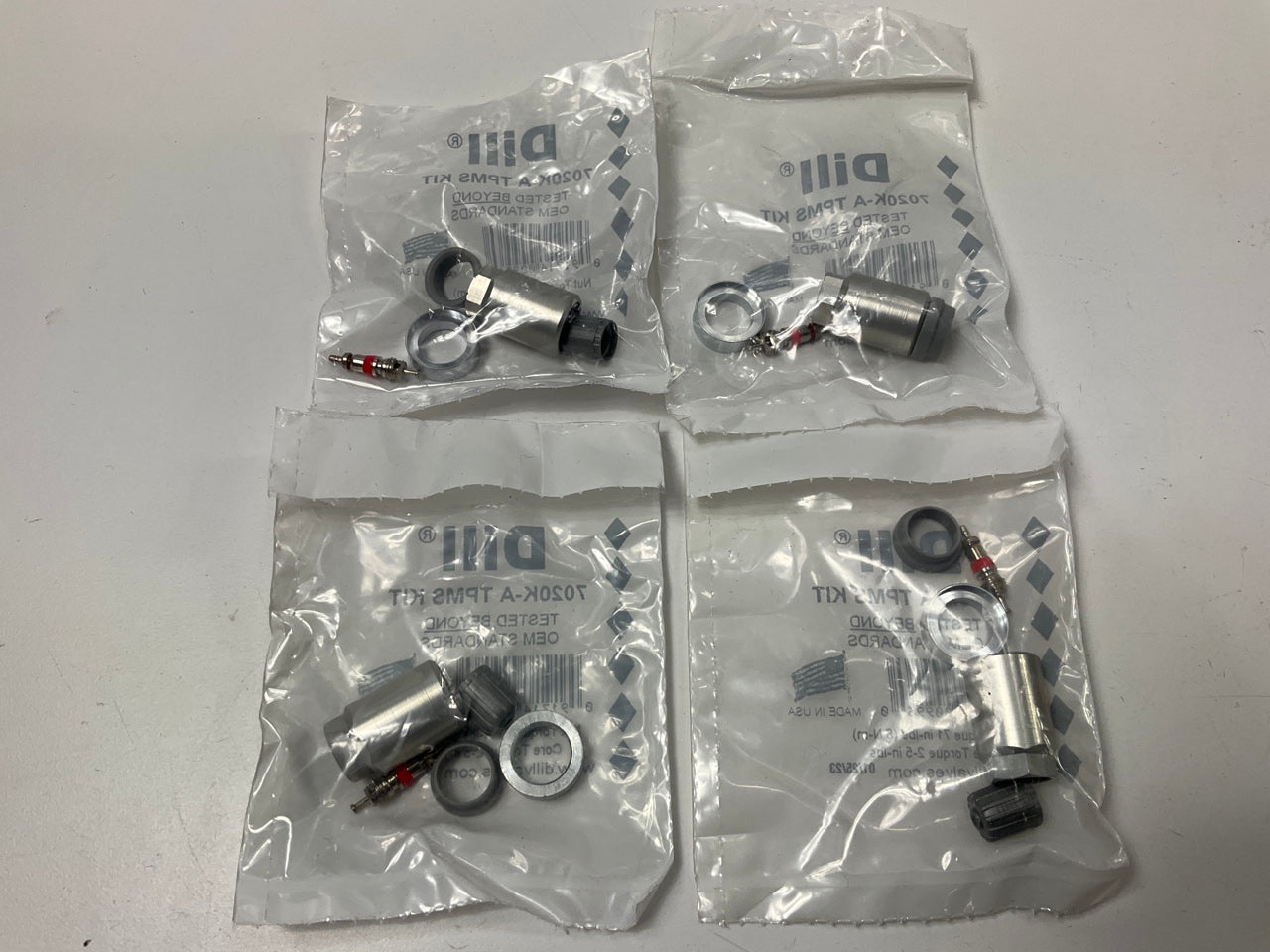 (4) Dill 7020K-A TPMS Tire Pressure Monitor Sensor Service Kits