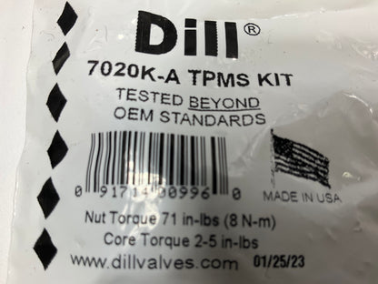 (4) Dill 7020K-A TPMS Tire Pressure Monitor Sensor Service Kit