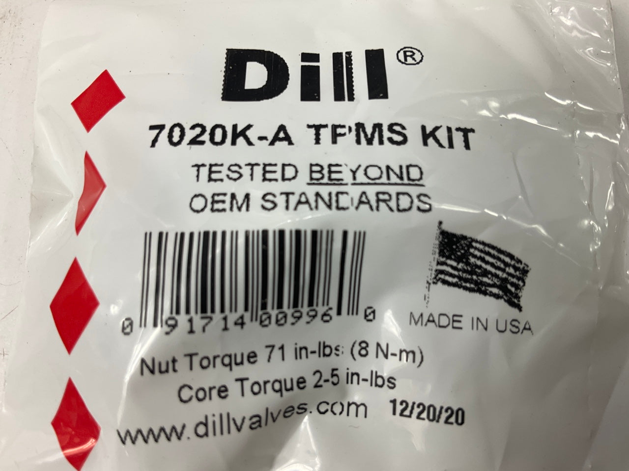 Dill 7020K-A TPMS Tire Pressure Monitor Sensor Service Kit