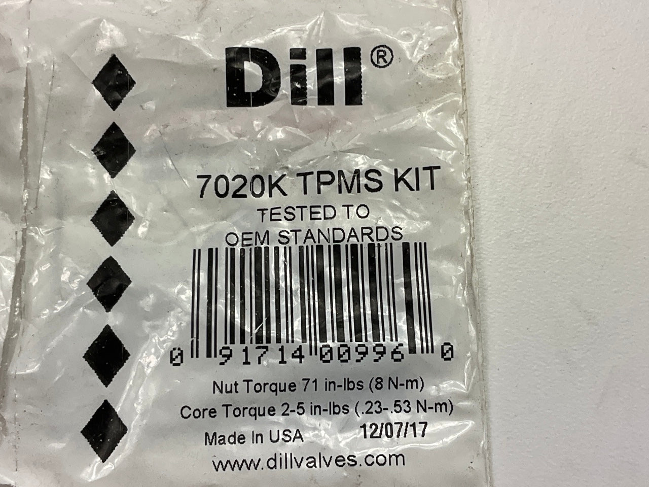 Dill 7020K TPMS Tire Pressure Monitor Sensor Service Kit
