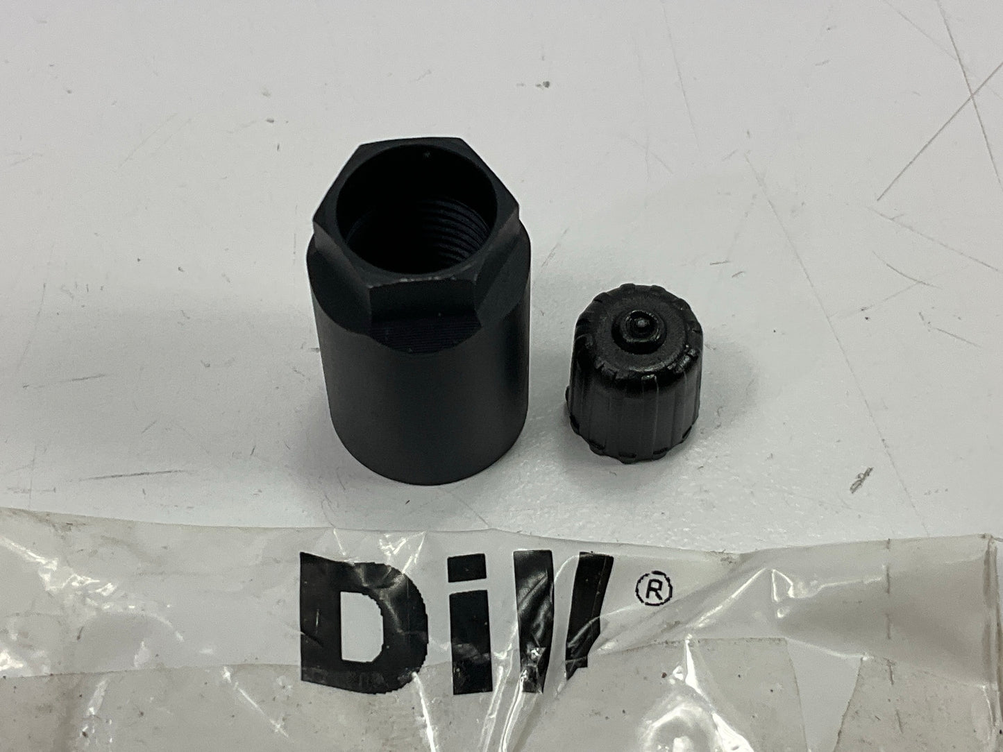 Dill 733K Black TPMS Accessory Kit: Hex Nut And Valve Cap Only