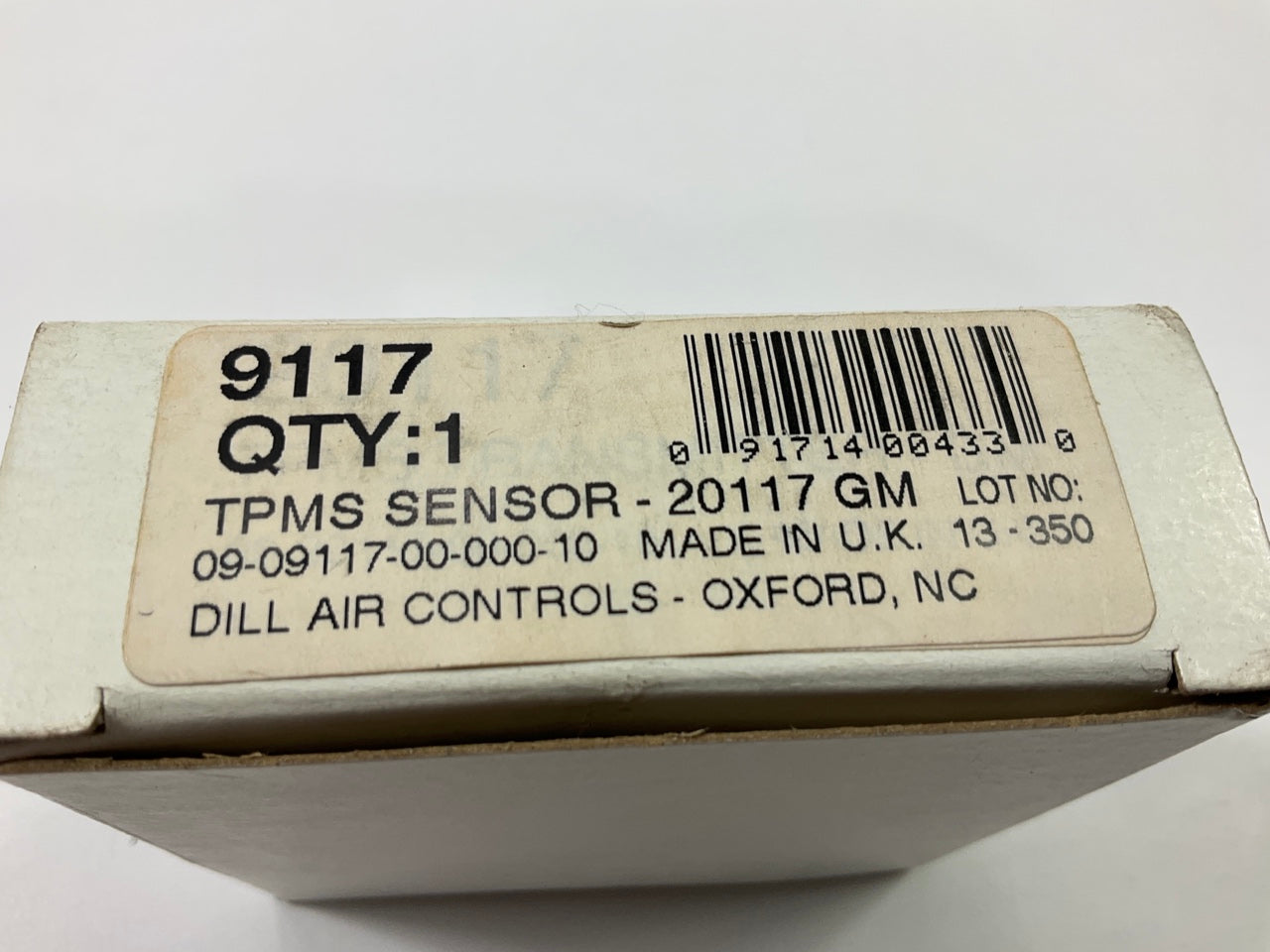 Dill 9117 TPMS Tire Pressure Monitor Sensor