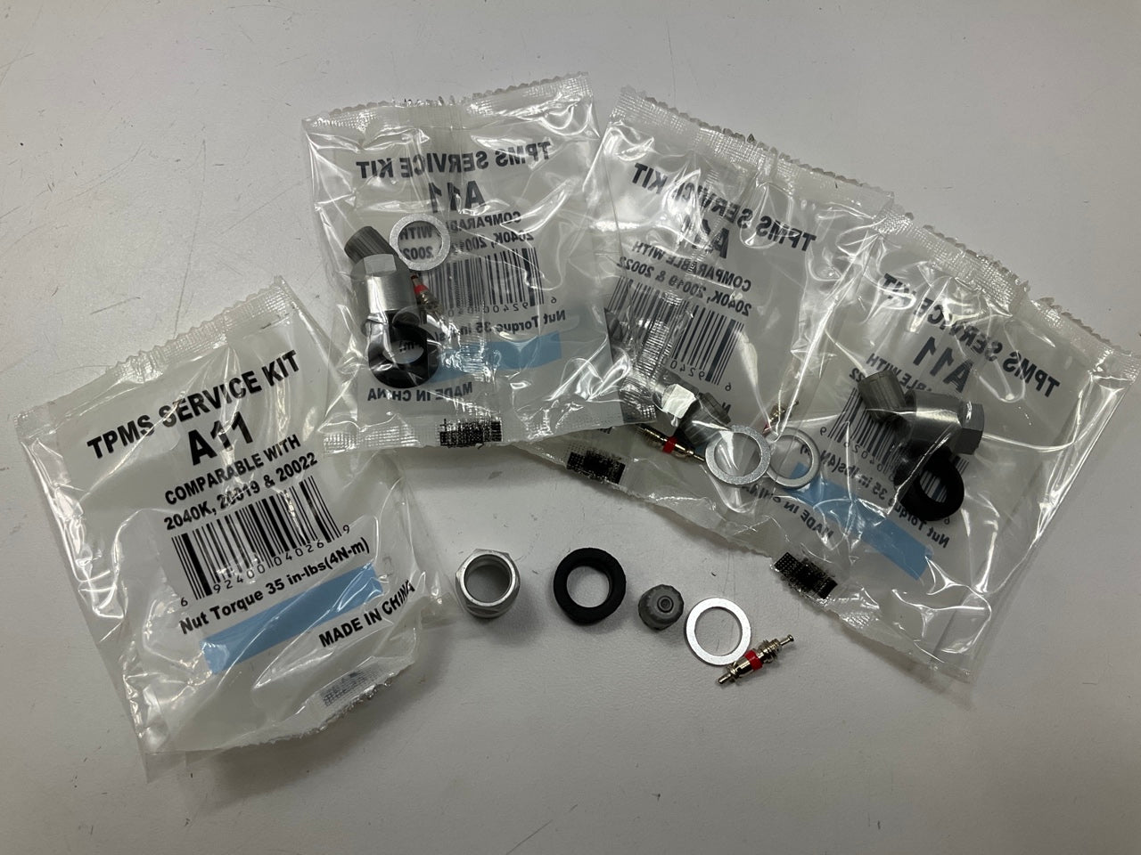 (4) Dill A11 TPMS Tire Pressure Monitor Sensor Service Kits