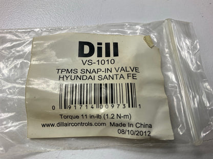 (6) Dill VS-1010 Valve Stem Kit For TPMS Tire Pressure Monitor Sensor