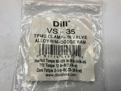 (4) Dill VS-35 TPMS Tire Pressure Monitor Sensor