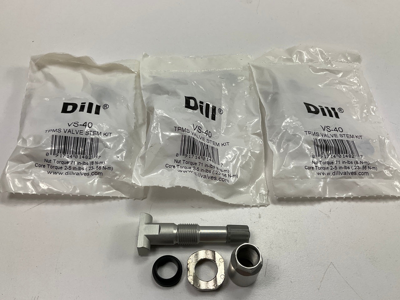(4) Dill VS-40 Valve Stem Install Kits For TPMS Tire Pressure Monitor Sensor