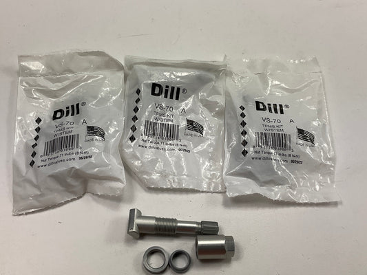 (4) Dill VS-70 Tire Pressure Monitoring System (TPMS) Valve Stem