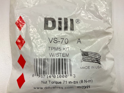 Dill VS-70 Tire Pressure Monitoring System (TPMS) Valve Stem Kit