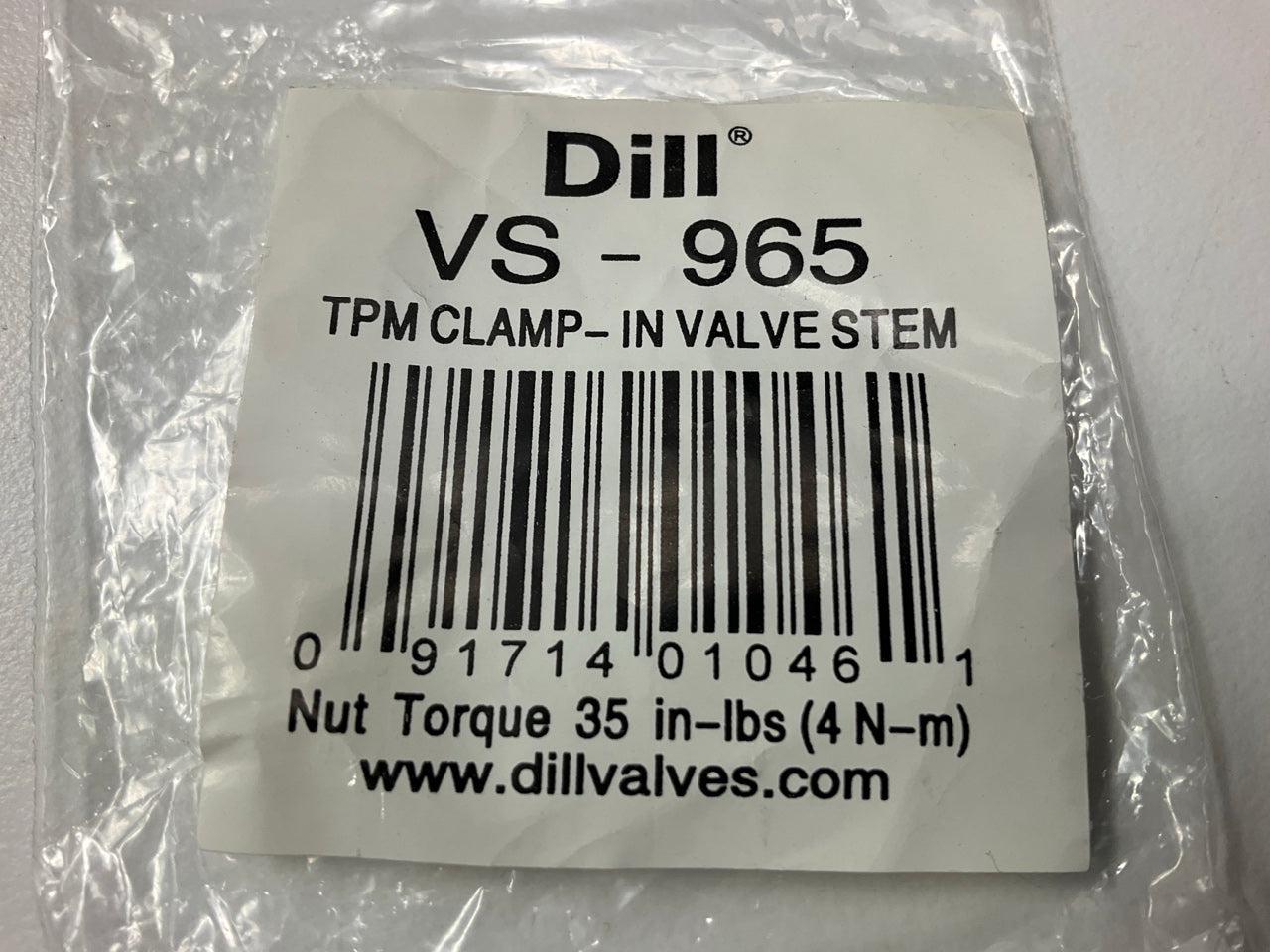 (4) Dill VS-965 TPMS Tire Pressure Monitor Sensor Valve Stem