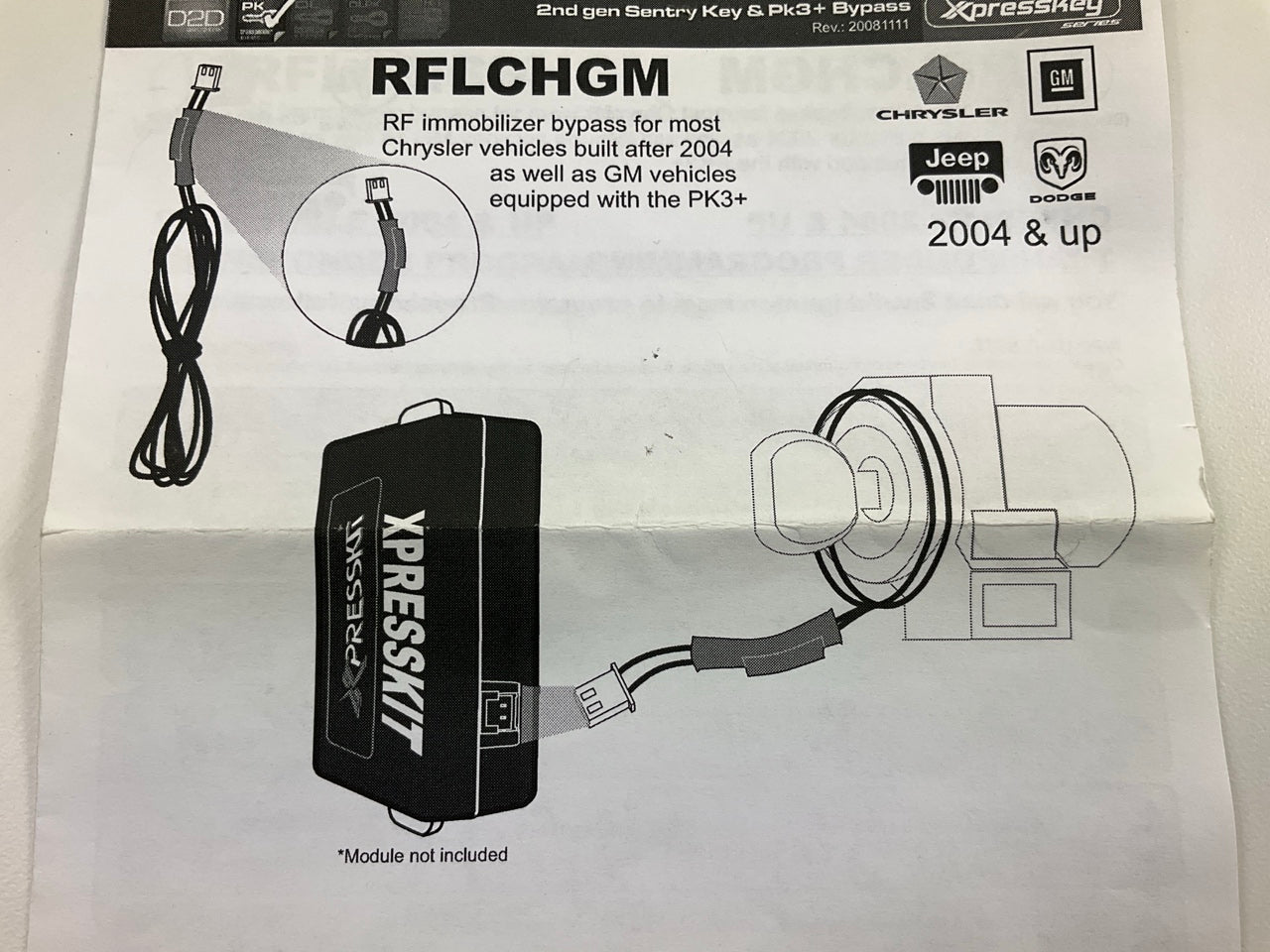 Directed RFLCHGM Preloaded RF Transponder Loop Immobilizer Bypass For Chrysler