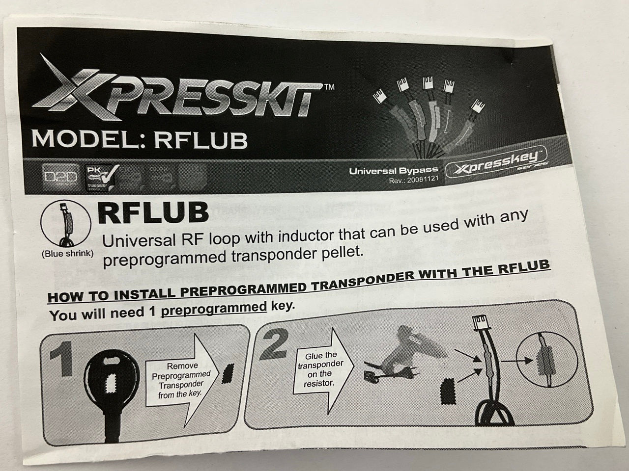 Directed DEI RFLUB XpressKit Universal RF Loop For Transponder Chips