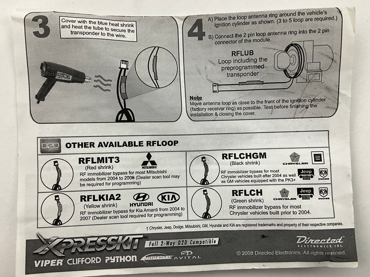 Directed DEI RFLUB XpressKit Universal RF Loop For Transponder Chips