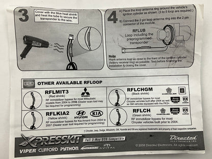 Directed DEI RFLUB XpressKit Universal RF Loop For Transponder Chips
