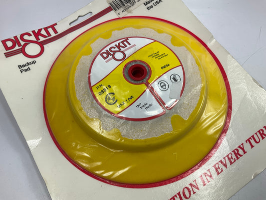 Diskit 08519 8'' Hook Flex Sanding Buffing Backup Pad W/ Water Feed