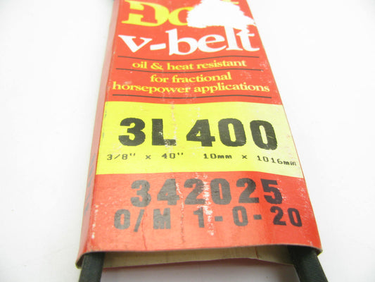 Do It Best 3L400 Lawn & Garden Power Equipment Accessory Drive Belt - 3/8'' X 40''