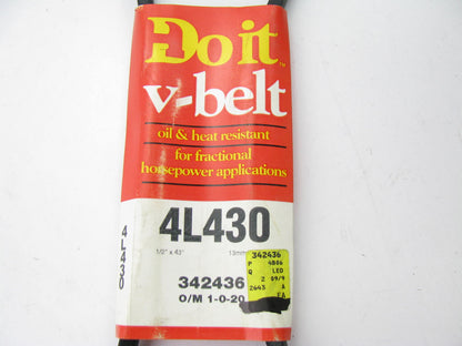 Do It Best 4L430 Lawn & Garden Power Equipment Accessory Drive Belt - 1/2'' X 43''