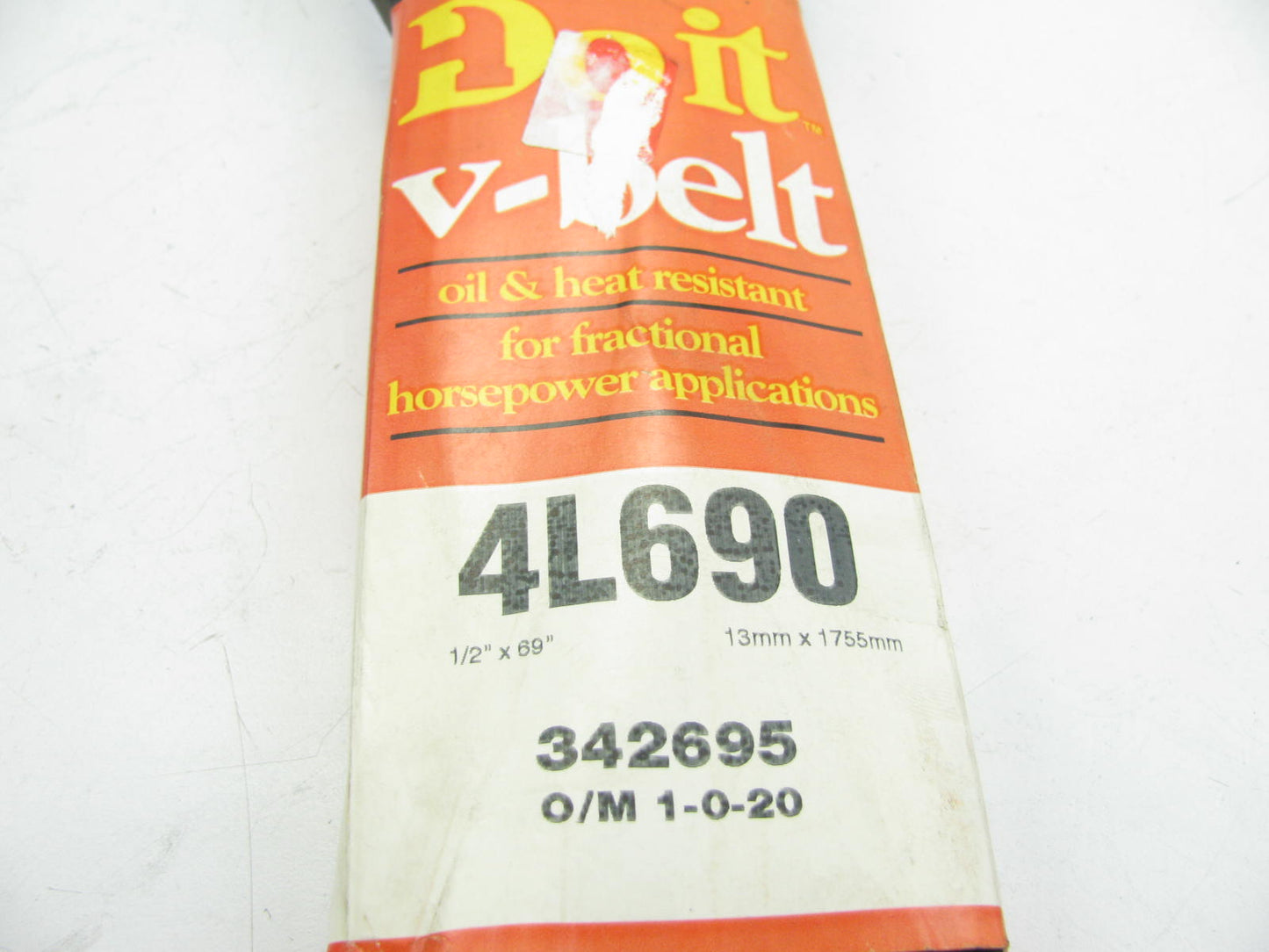 Do It Best 4L690 Lawn & Garden Power Equipment Accessory Drive Belt - 1/2'' X 69''