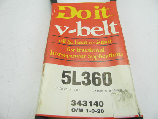 Do It Best 5L360 Power Equipment Accessory Drive Belt - 5/8'' X 36''