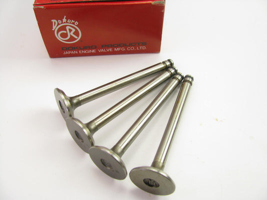 SET OF 4 - Dokuro VX10966 EXHAUST Valves - 1970-1974 Toyota Corolla 3KC 1.2L