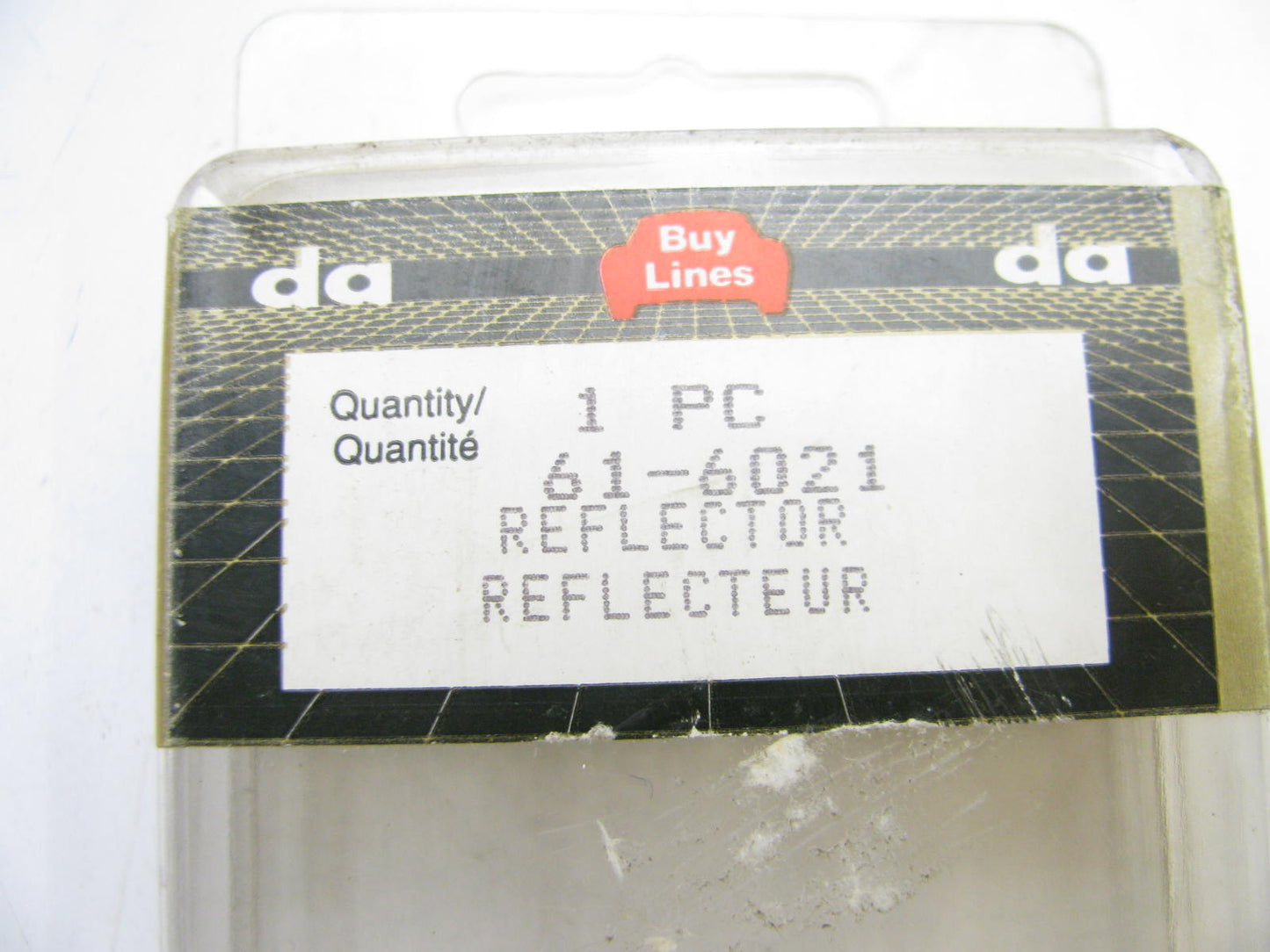 (x8) Vintage Dominion 61-6021 Two-screw Oval Red Reflectors