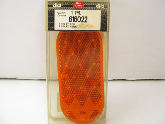 Dominion 616022 Oval Reflectors - Orange Pack Of 2