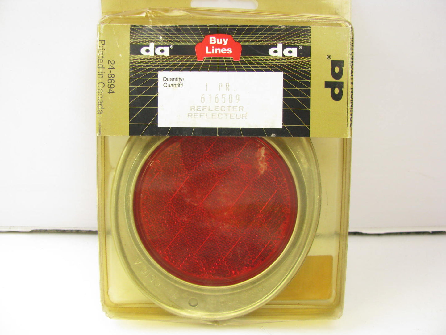 Dominion 616509 Red Trailer Reflector - Casting # 71-6510A