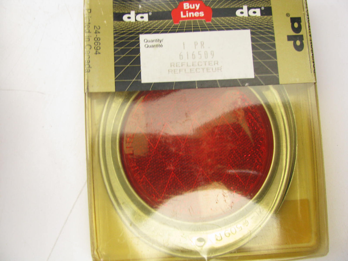 Dominion 616509 Red Trailer Reflector - Casting # 71-6510A