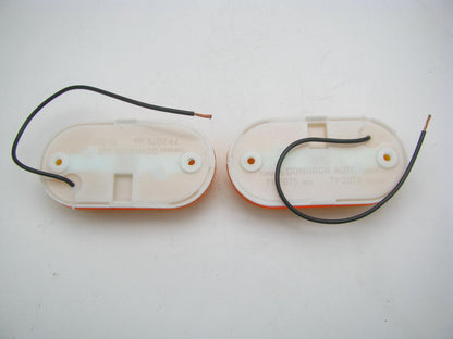 (2) Vintage Dominion 712076 Amber Oval Side Marker Lights