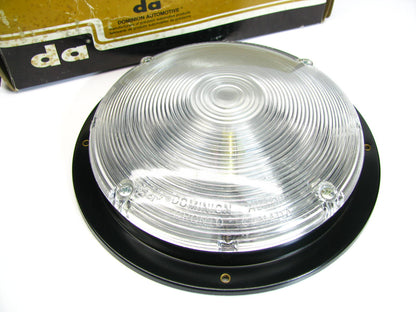 Dominion 72-2804 Dome Lamp - Steel Housting 8-1/4'' OD - Flush Mount Clear Lens