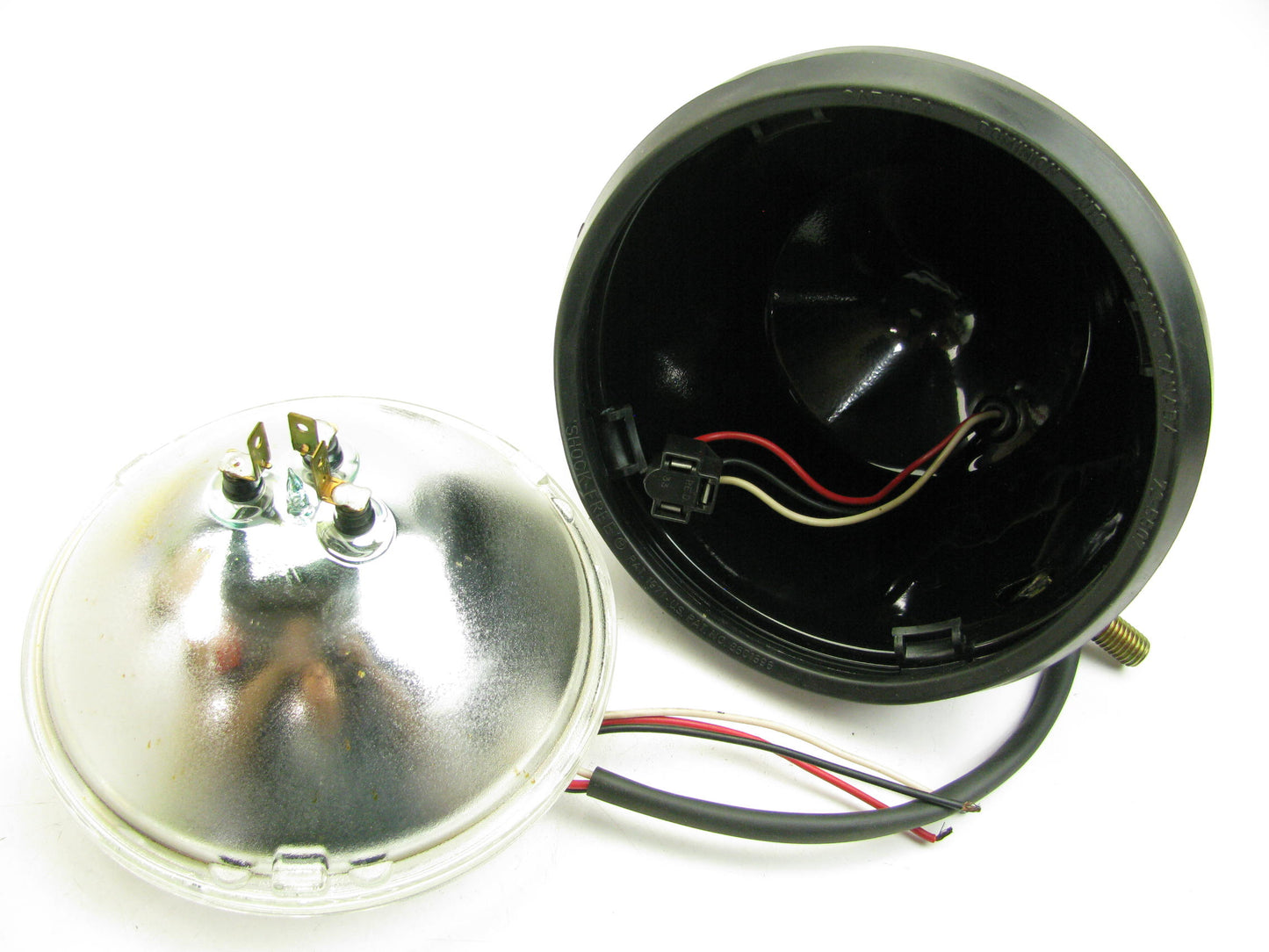 Vintage Dominion 725509  7'' Headlight Housing Shell Lamp Bucket Bottom Mounting